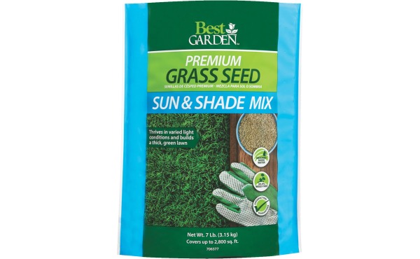 Best Garden 7 Lb. 2500 Sq. Ft. Coverage Sun & Shade Grass Seed